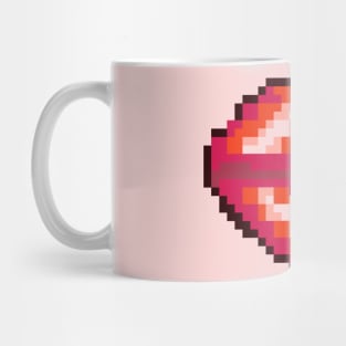 Pixel Kissing Lips Mug